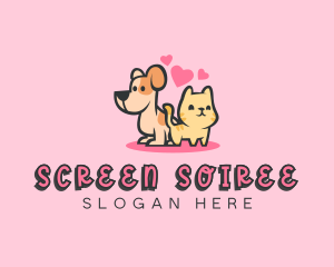 Dog Cat Pet logo design