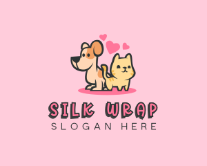 Dog Cat Pet logo design