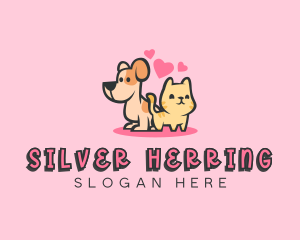 Dog Cat Pet logo design