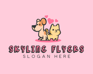 Dog Cat Pet logo design