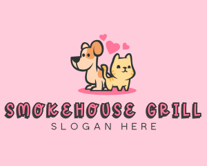 Dog Cat Pet logo design