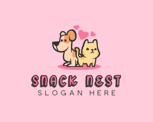 Dog Cat Pet logo design