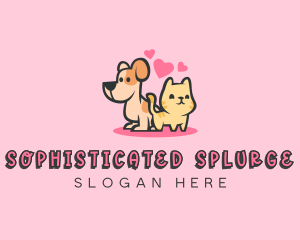 Dog Cat Pet logo design