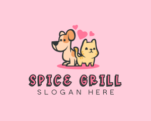 Dog Cat Pet logo design