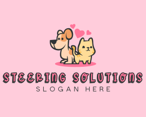 Dog Cat Pet logo design