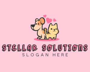 Dog Cat Pet logo design