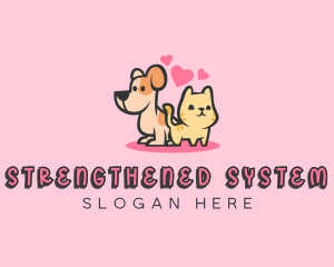 Dog Cat Pet logo design