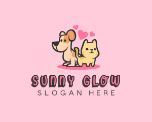 Dog Cat Pet logo design