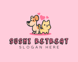 Dog Cat Pet logo design