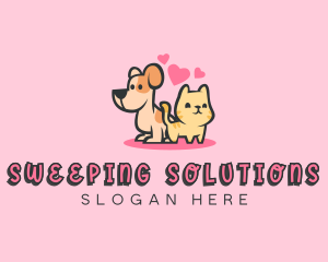 Dog Cat Pet logo design