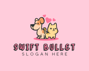 Dog Cat Pet logo design