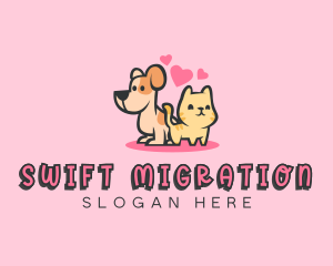 Dog Cat Pet logo design