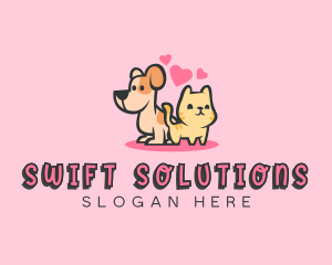 Dog Cat Pet logo design