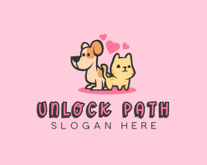 Dog Cat Pet logo design