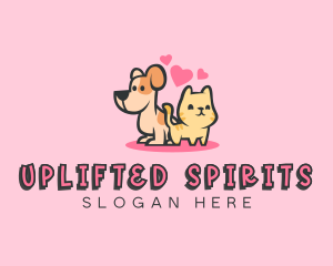 Dog Cat Pet logo design