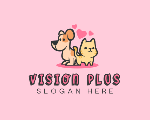 Dog Cat Pet logo design