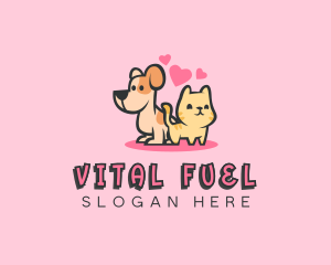 Dog Cat Pet logo design