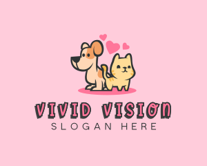 Dog Cat Pet logo design