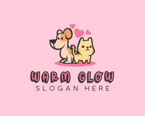 Dog Cat Pet logo design