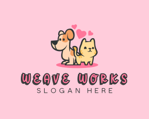 Dog Cat Pet logo design