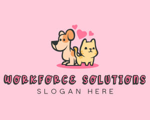 Dog Cat Pet logo design