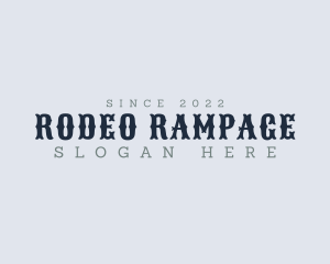 Masculine Western Rodeo  logo design