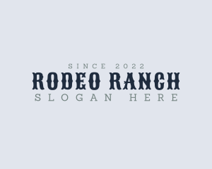 Masculine Western Rodeo  logo design