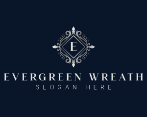 Luxury Crown Wreath logo design