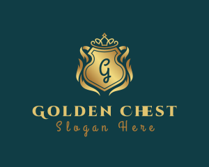 Gradient Luxe Crown Shield  logo design