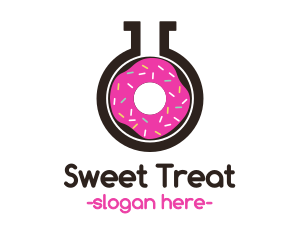 Pink Donut Flask logo