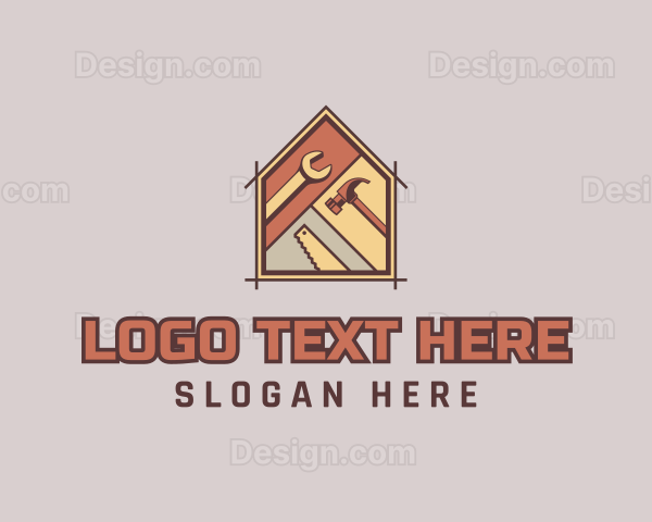 Home Handyman Construction Tool Logo