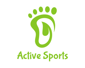 Leaf Foot Footprint logo