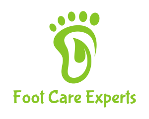 Leaf Foot Footprint logo design