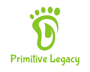 Leaf Foot Footprint logo