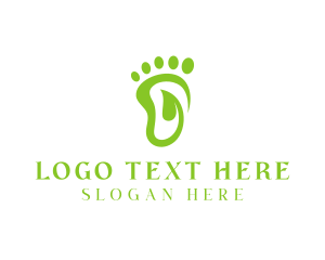 Leaf Foot Footprint logo