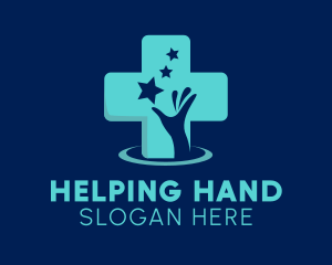 Hospital Charity Hand  logo design