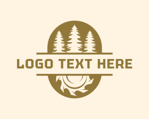 Pinetree Sawmill Woodwork Logo