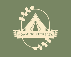 Traveller Camping Emblem logo design