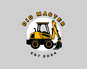 Quarry Excavation Digging logo design