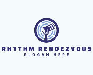 Audio Sound Microphone logo design