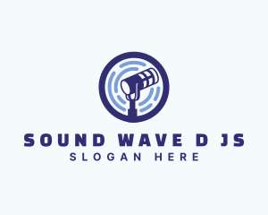 Audio Sound Microphone logo design