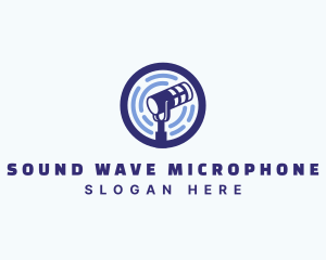 Audio Sound Microphone logo design