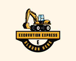 Construction Machinery Excavator logo design