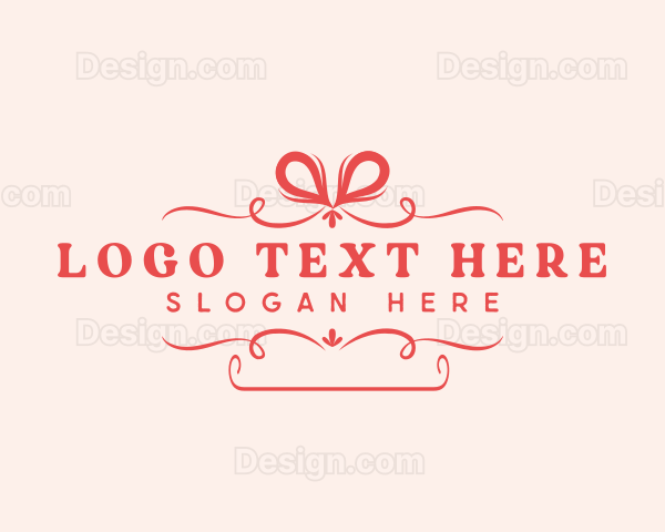 Elegant Gift Ribbon Logo