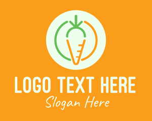 Food - Carrot Vegetable Food logo design