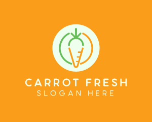 Carrot Vegetable Food logo design