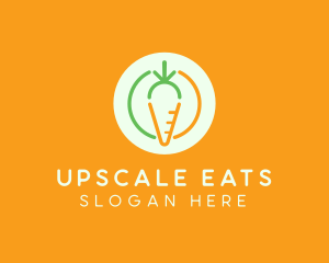 Carrot Vegetable Food logo design