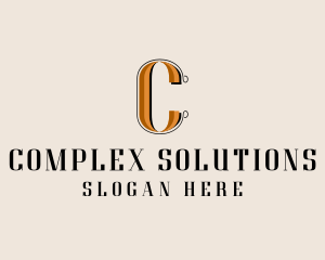 Elegant Fashion Studio Letter C logo design