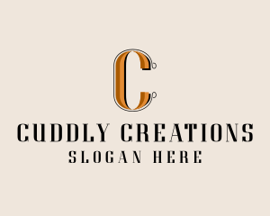 Elegant Fashion Studio Letter C logo design