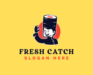 Toque Sushi Man logo